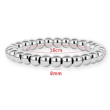 Stainless Steel Beaded Bracelet Biker Bicycle Stretchable Bracelet