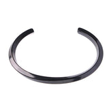 Silver Open Cuff Bangle Stainless Steel Bracelet
