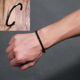 Silver Open Cuff Bangle Stainless Steel Bracelet