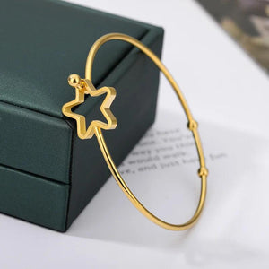 Adjustable Star Colour Bangle Cuff Bracelet Gift Jewelry