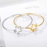 Adjustable Star Colour Bangle Cuff Bracelet Gift Jewelry