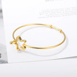Adjustable Star Colour Bangle Cuff Bracelet Gift Jewelry