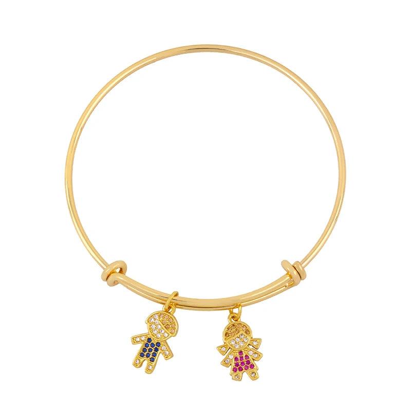 Rainbow Crystal Kids Bangle for Boys and Girls