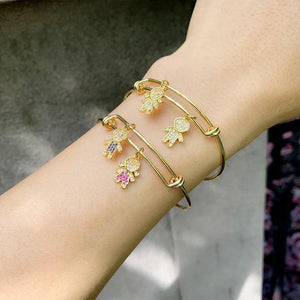 Rainbow Crystal Kids Bangle for Boys and Girls