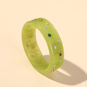 Colorful Crystal Indian Cuff Bangle Bracelet for Women