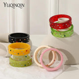 Colorful Crystal Indian Cuff Bangle Bracelet for Women