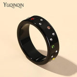 Colorful Crystal Indian Cuff Bangle Bracelet for Women