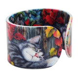 Colorful Cat Kitten Bangles Bracelets Craft Jewelry For Women