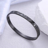 316L Stainless Steel Bangles Open Geometry Bracelet For Women Men