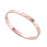 316L Stainless Steel Bangles Open Geometry Bracelet For Women Men