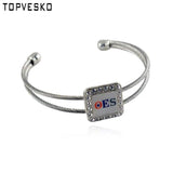 Order of Eastern Star OES Bangle Bracelet