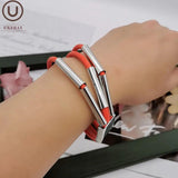 Rubber Bangles Women Gothic Charm Bracelets 6 Colors Jewelry Bangle Gift