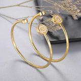 Initial Bangle Jewelry Zircon Letters Alphabet Cuff Bangles & Bracelets