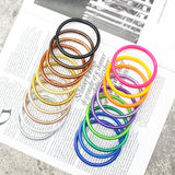 Colorful Plastic Silicone Bangle Bracelet for Women Party Gift