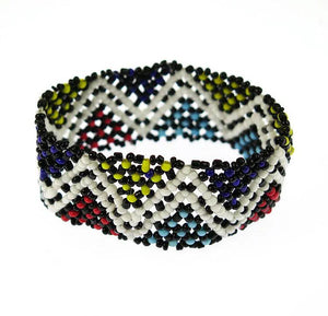 Hippy Friendship Bohemia Bead Bracelet Crochet Woven Seed Beads Wave Bracelets