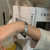 Vintage Stripe Silver Bracelet Bangles for Women