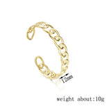Akizoom Hollow Stainless Steel Snake Bangle Bracelet