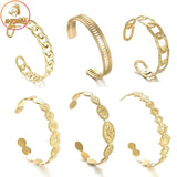 Akizoom Hollow Stainless Steel Snake Bangle Bracelet
