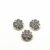 20pcs Flower Metal Crystal Alloy 12mm Snap Buttons DIY Snap Bracelet Charms
