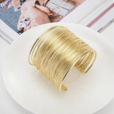 Punk Retro Silver Bangle Bracelet for Women