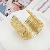 Punk Retro Silver Bangle Bracelet for Women