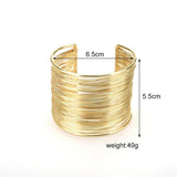 Punk Retro Silver Bangle Bracelet for Women