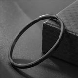 Stainless Steel Bangle Bracelet Minimalist Cuff Jewelry