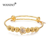 Children's flower Charm Beads Baby Bracelet bangle Jewelry