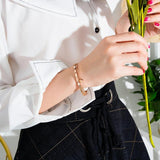 Crystal Heart Charm Wrap Cuff Bangles for Women