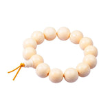 Resin Elastic Bracelet Ivory Beads Buddhist Meditation Buddha Bracelet Men