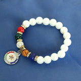 Elastic Pearl Beads Masonic OES Charm Bracelets
