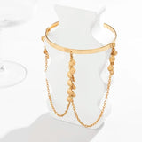 Bohemia Charm Upper Arm Bracelet Conch Shell Tassel Arm Cuff Bangle