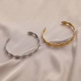 Stainless Steel Evil Eye Cuff Bangle Bracelet for Women
