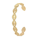 Stainless Steel Evil Eye Cuff Bangle Bracelet for Women