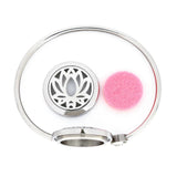 Dino Dog Bone Heart 25mm EO Diffuser Locket Bangle Bracelet