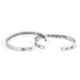Inspirational Cuff Bangle Bracelet Charms for Women Men