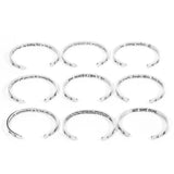 Inspirational Cuff Bangle Bracelet Charms for Women Men