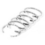 Inspirational Cuff Bangle Bracelet Charms for Women Men