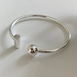 Foxanry Simple Silver Bracelet for Women