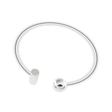 Foxanry Simple Silver Bracelet for Women