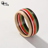Multicolor Resin Bangle Bracelet for Women