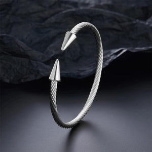 Stainless Steel Conical Arrows Bracelet for Women