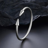 Stainless Steel Conical Arrows Bracelet for Women