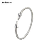 Stainless Steel Conical Arrows Bracelet for Women