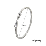 Stainless Steel Conical Arrows Bracelet for Women