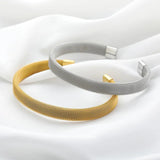 Stainless Steel Woven Mesh Bangle for Men and Women