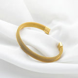 Stainless Steel Woven Mesh Bangle for Men and Women