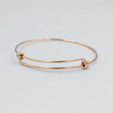 5pcs Stainless Steel Wire Bangle Bracelets DIY Jewelry Making
