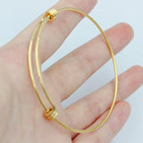 5pcs Stainless Steel Wire Bangle Bracelets DIY Jewelry Making