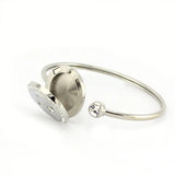 316L Stainless Steel Aromatherapy Locket Bangle Essential Oil Diffuser Bracelet